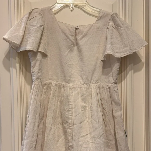 boden cream dress Boden Women's A-line Trim Short Dress in White
